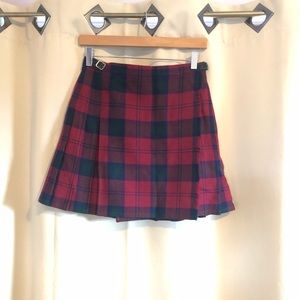 Vintage Plaid Mini Skirt